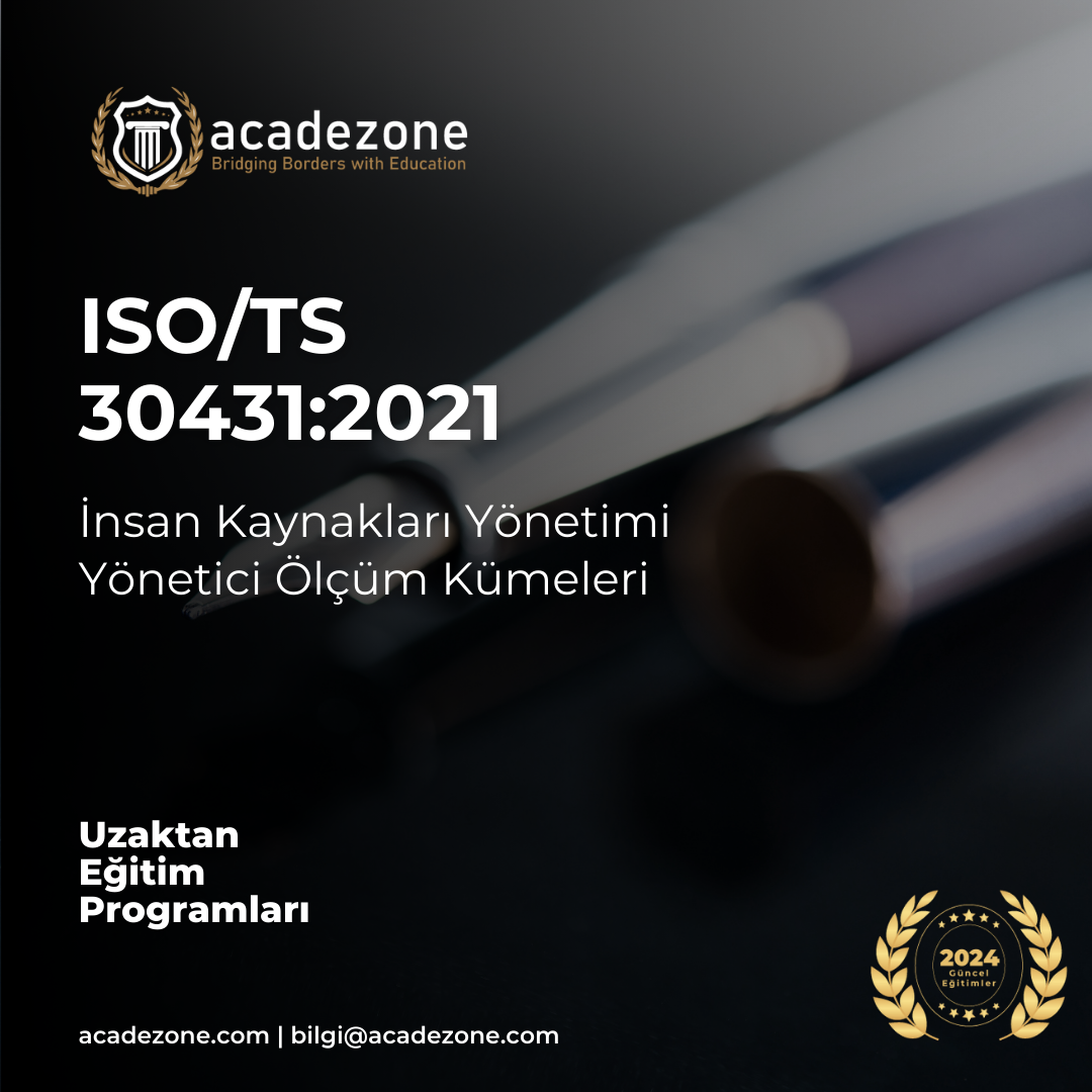 ISO/TS 30431:2021:İnsan Kaynakları Yönetimi-Yönetici Ölçüm Kümeleri